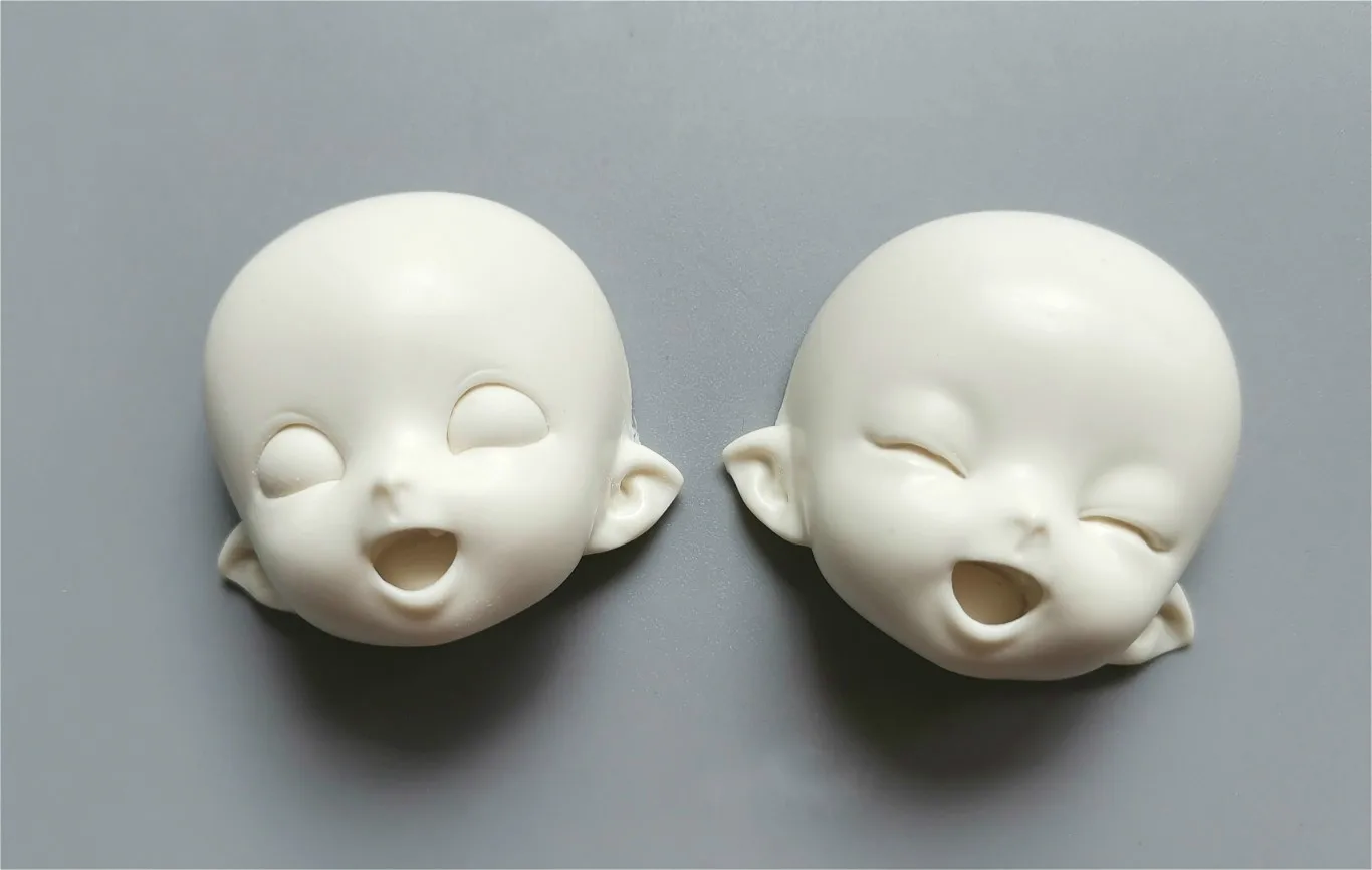 Форма для лица bjd ob11 Мягкая Керамическая форма Q version счастливые закрытые глаза