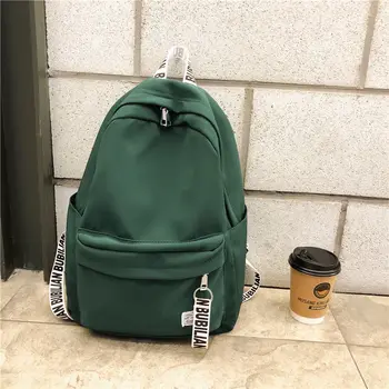 

Lightweight Oxford Green Backpack Women School Bags for Teenage Girls Teen Bagpack Preppy Campus Student Back Pack Female 2020