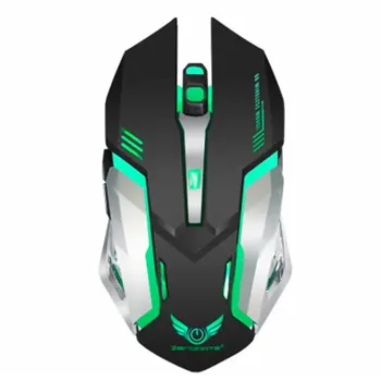 

Black Rechargeable Wireless Gaming Mouse X702.4 Opto-electronic Computer Mouse Accessories Desktop Laptop Mouse