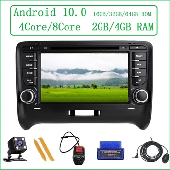 

ZLTOOPAI Android10 For AUDI TT MK2 Multimedia Player Car Media GPS Navigation DVD CD Wifi 3G/4G Player 4Core 2GB RAM + 32GB ROM