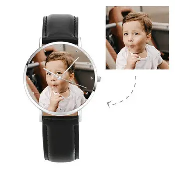 

Custom Photo Watch Personalized Watch Custom Watch Custom Men's Watch Engrave Name Kid Portrait Women Photo Watch