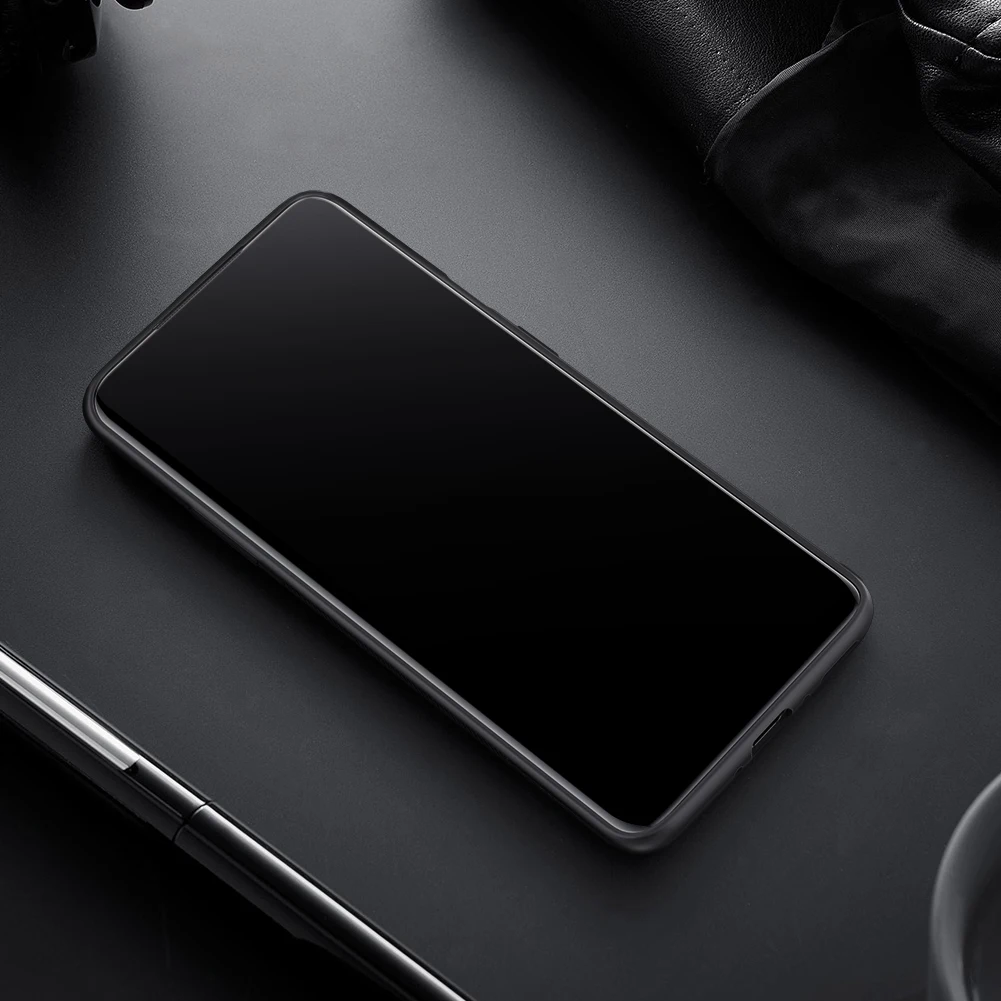 Чехол-сумка для телефона Oneplus 7T Pro Fundas Nillkin из синтетического волокна и карбонового пластика, задняя крышка, Ультратонкий чехол для телефона