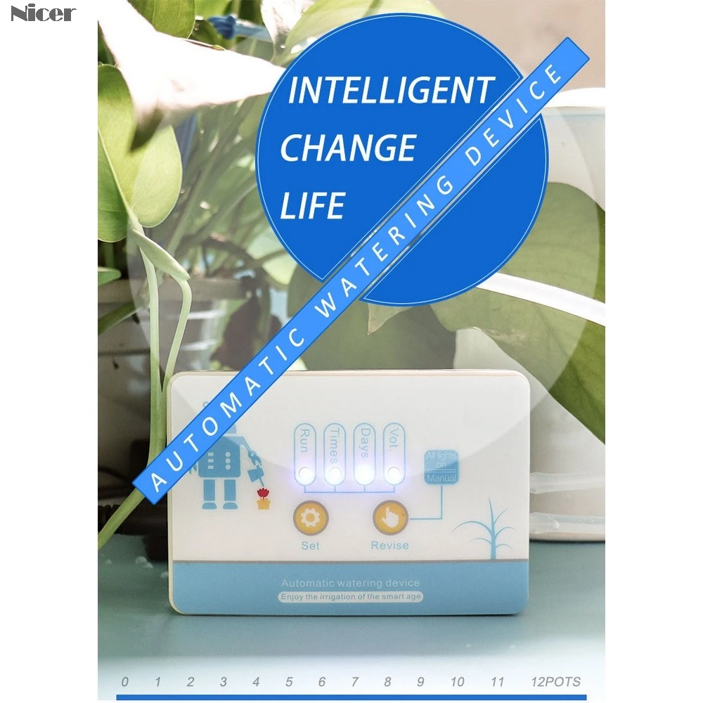Automatic Watering Device Drip Irrigation Timing System Garden Water-Saving Smart USB / Solar Irrigation System Battery Powered