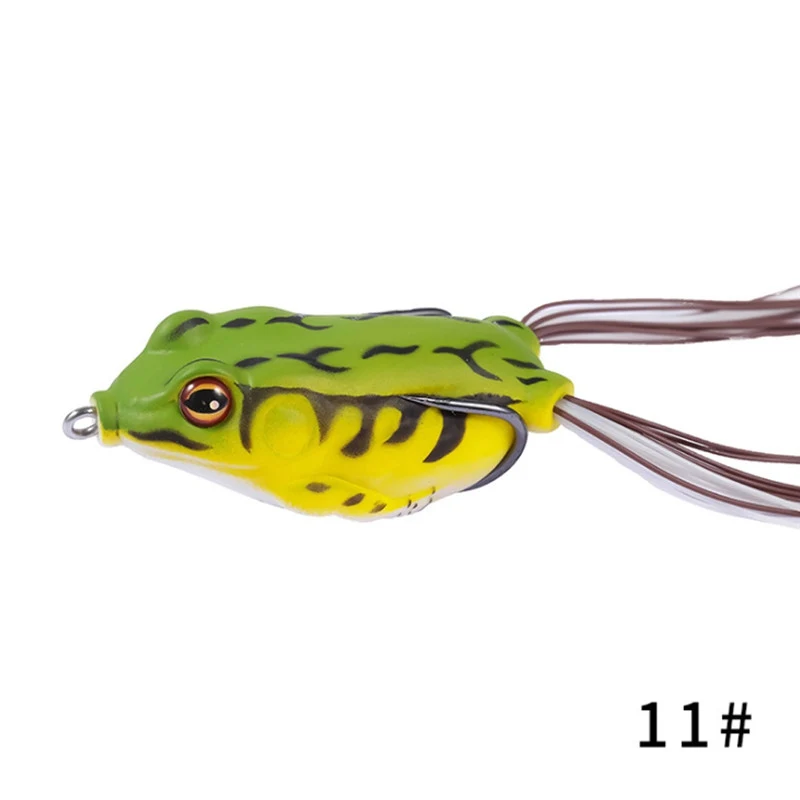 

1 PCS 5.5 cm/12g Lifelike Soft Small Jump Frog Engaging Bait Silicone Bait for Crap Fishing Gear Crankbait Crankbaits 15 Colors
