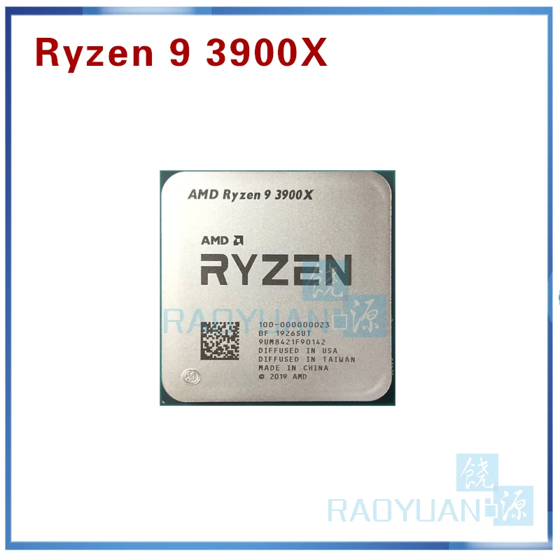 AMD Ryzen 9 3900X R9 3900X3,8 ГГц двенадцать-Core 24-нить Процессор процессор 7NM L3 = 64M 100-000000023 гнездо AM4