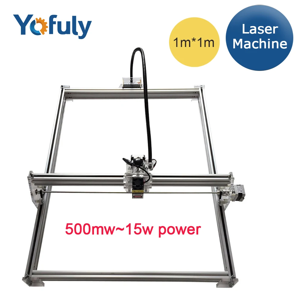 

DIY 15w Big Power Laser Metal Engraver, laser metal cutting machine,1*1m,big work size laser engrave machine,laser metal marking