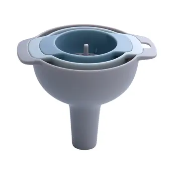 

Multi-function Funnel Set Filter Oil Pot Kitchen Household Inverted Oil Funnel Four-in-one Plastic Wine Funnel