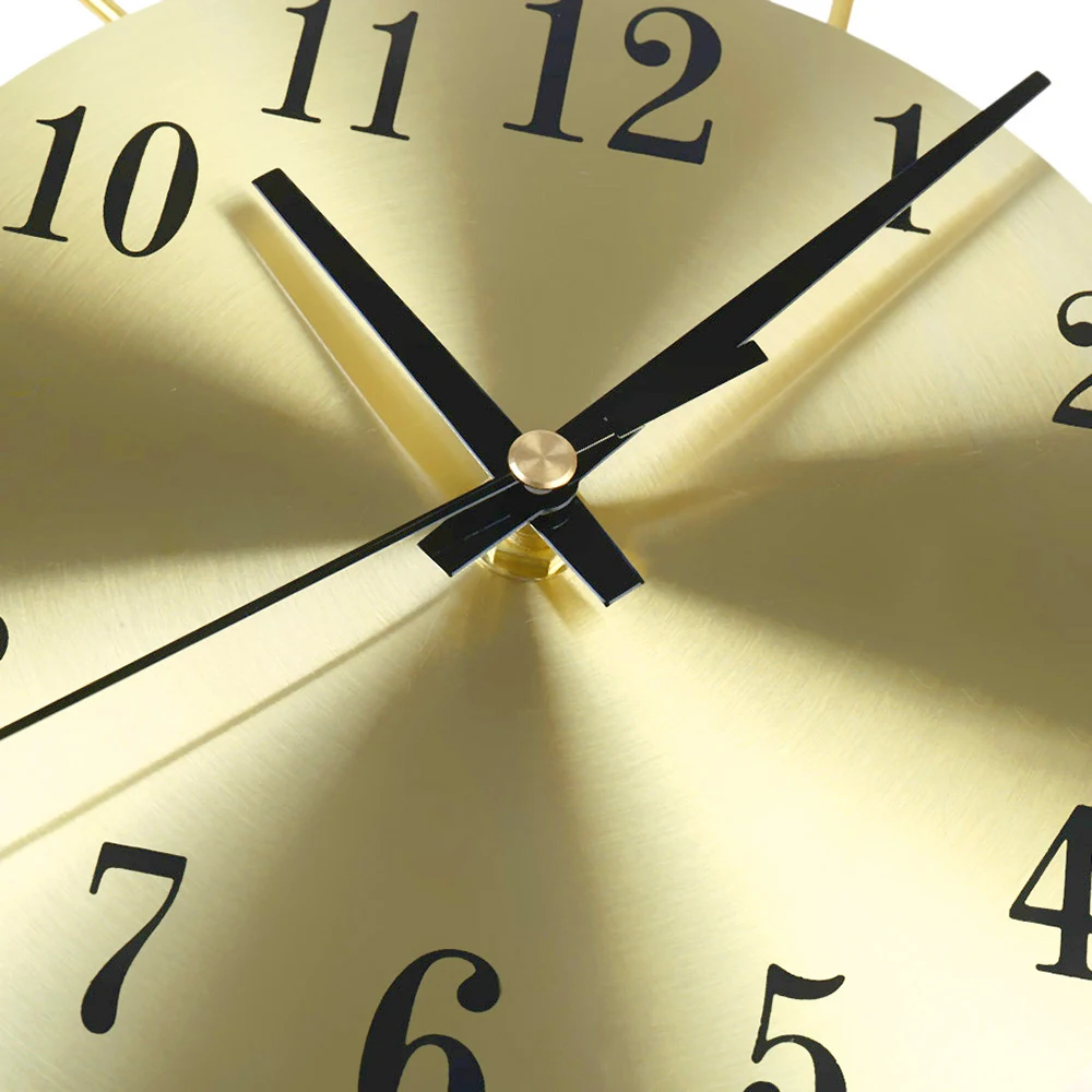 

Hot European Retro Large Wall Clock Flower Wrought Iron Home Quartz Wall Clock Mute Clock Home Living Room Coffee Decor