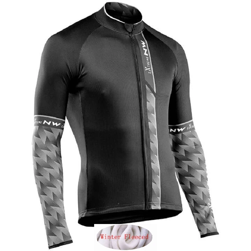 

2019 NW Northwave winter thermal fleece Long sleeve Jersey Cycling Jackets Bicycle Cycling Warm MTB Bike Clothing Sport Wear
