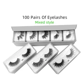 

Long Fake Imitation Mink Eye Lashes Makeup Natural Thick False Women Eyelashes