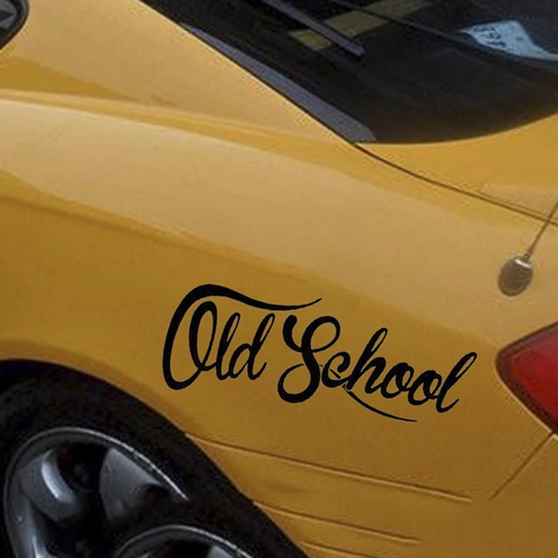 Старая школьная Автомобильная наклейка авто евро виниловые Oldstyle винтажные