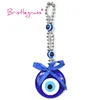 BRISTLEGRASS Turkish Blue Evil Eye Ribbon Bowtie Amulet Lucky Charm Wall Hanging Pendant Pendulum Blessing Protection Gift Decor 1