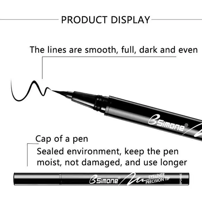 Professional Beauty Cosmetic Long Lasting Waterproof Liquid Eyeliner China Casual, Party, Dating Eye Makeups