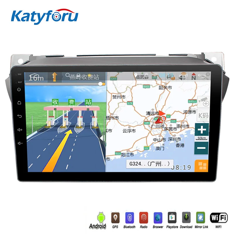 

2din android auto radio for Suzuki Alto multimedia car with navi gps bluetooth steering wheel control rear camera input wifi 4g
