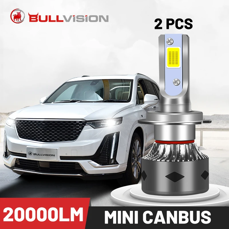 Светодиодсветодиодный лампа BULLVISION H11 Canbus H7 H4 H1 противотумансветильник фара 9005 лм