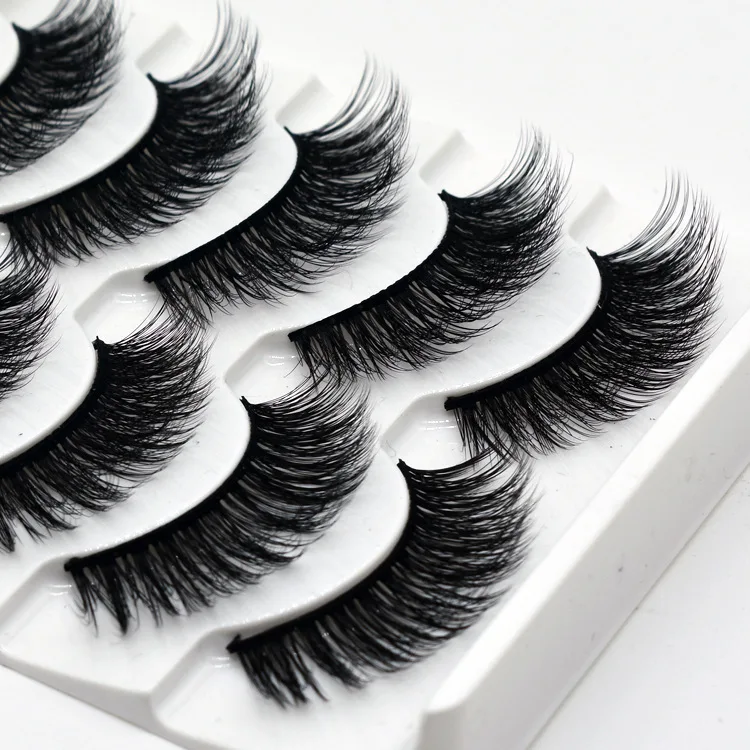 5Pairs 3D Soft False Eyelashes Long Makeup Lashes Extension 100% Cruelty Free Handmade Eyelash Full Strip Fake Lashes For Beauty 5Pairs 3D Soft False Eyelashes Long Makeup Lashes Extension 100% Cruelty Free Handmade Eyelash Full Strip Fake Lashes For Beauty