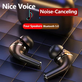 

Bluetooth 5.0 Earphone Wireless Bluetooth Headphone TWS Noise Canceling Touch Control In-Ear Four Speaker Mini Earbuds Headset