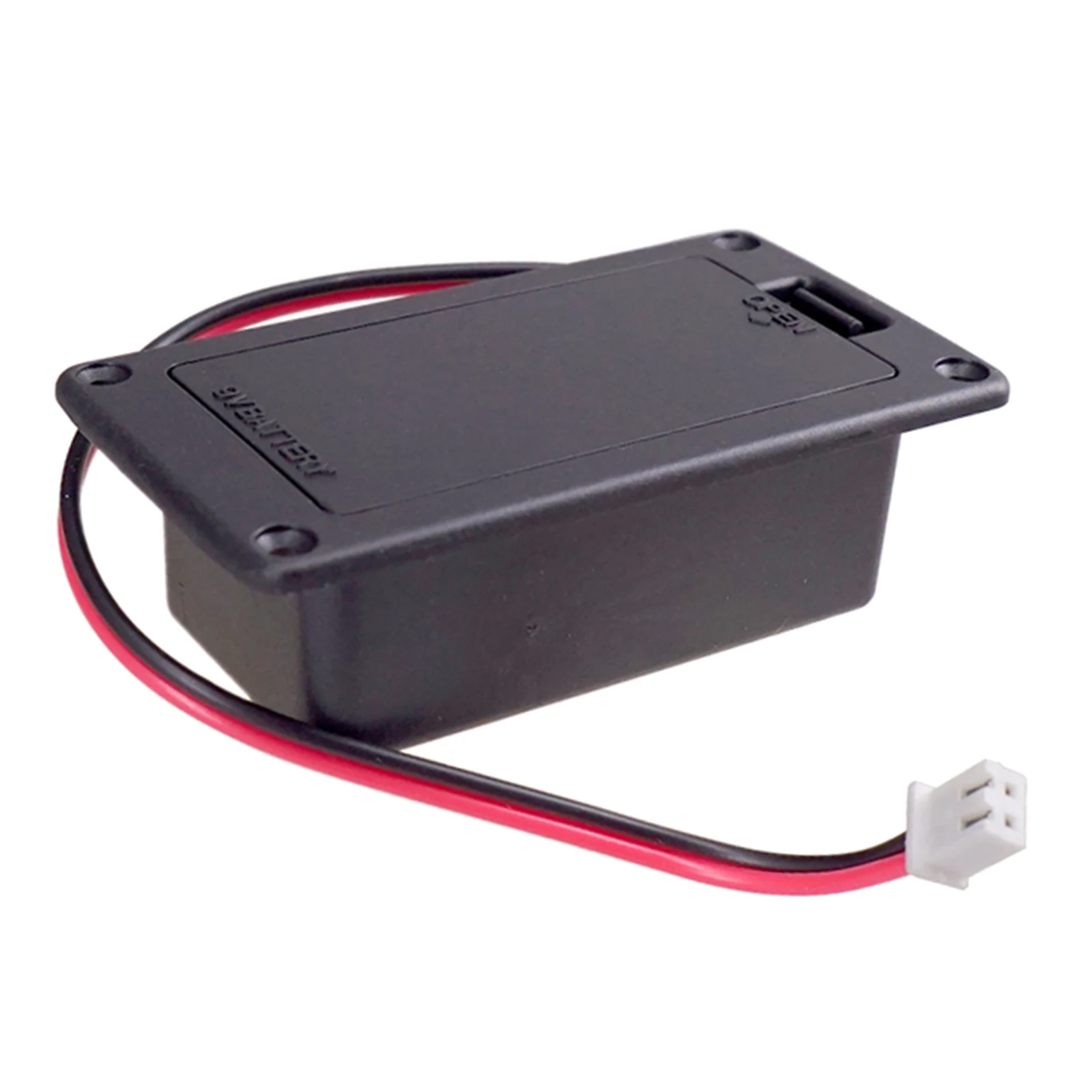 Abs 9v Battery Holder Case Box Compartment Cover Guitar Bass Pick up