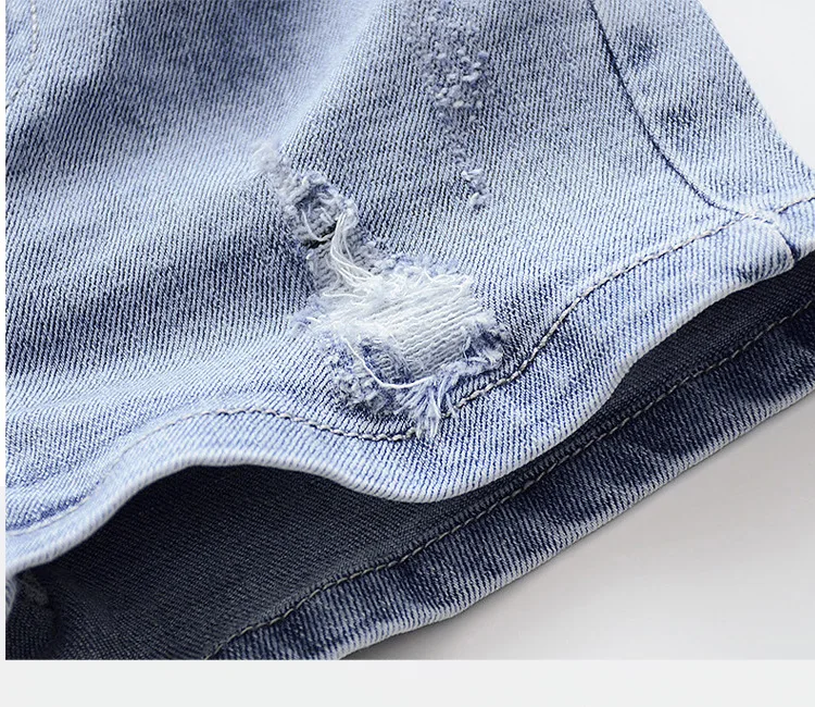 Childrenswear Children Elastic Denim Shorts New Style Children Summer Thin Section Men And Women Baby Korean-style Pants Fa