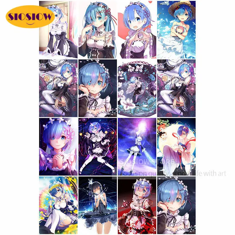 Игра Rem DIY Плакаты 5d алмазная вышивка Re: жизнь в другой мир от нуля алмазов картина