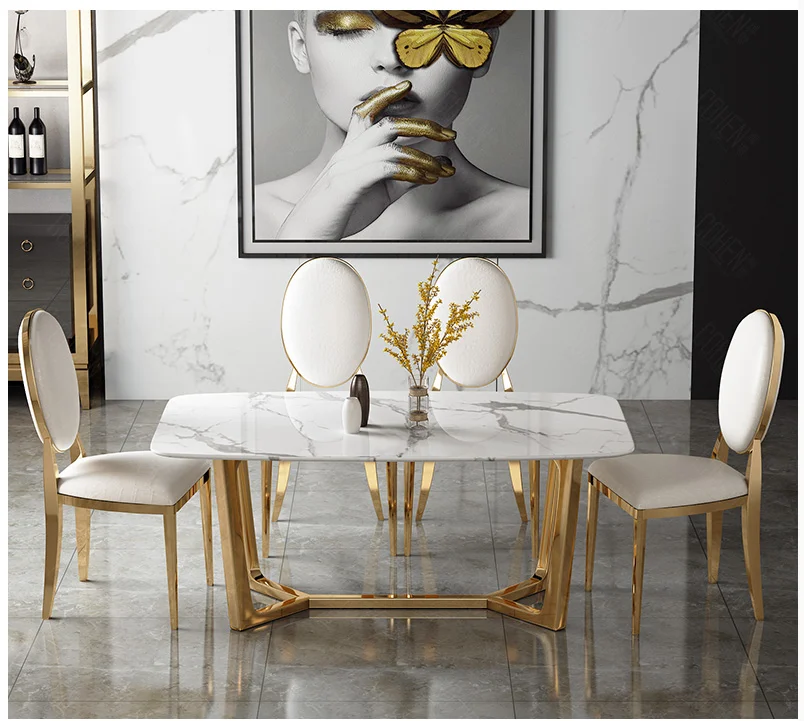 Advanced Minimalist Table Design Dining Nordic Marble Luxury Table Gold  Modern Tavolino Da Salotto Furniture Living Room SGQ35XP - AliExpress