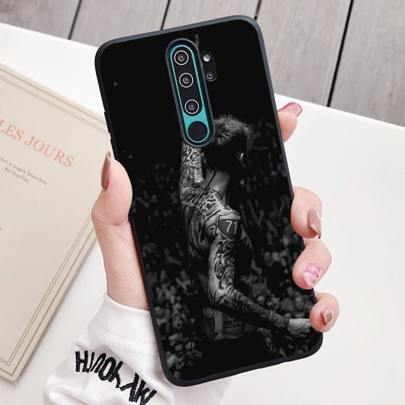 xiaomi leather case lil peep black Silicone Phone Case For Redmi note 9 8 7 Pro S 8T 7A Cover xiaomi leather case chain