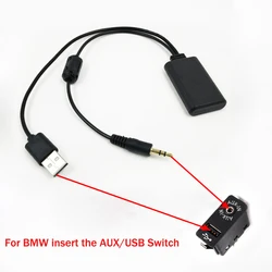 Receptor Bluetooth inalámbrico Universal para coche, adaptador de Audio con reproductor de música, USB, 2020 MM, Aux, Bluetooth 3,5, para BMW, 5,0