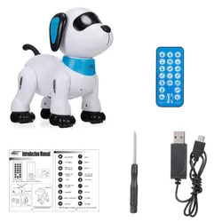Robot électronique cascadeur pour chien, télécommande, jouet, contrôle vocal, musique, danse, cadeau d'anniversaire pour enfants 