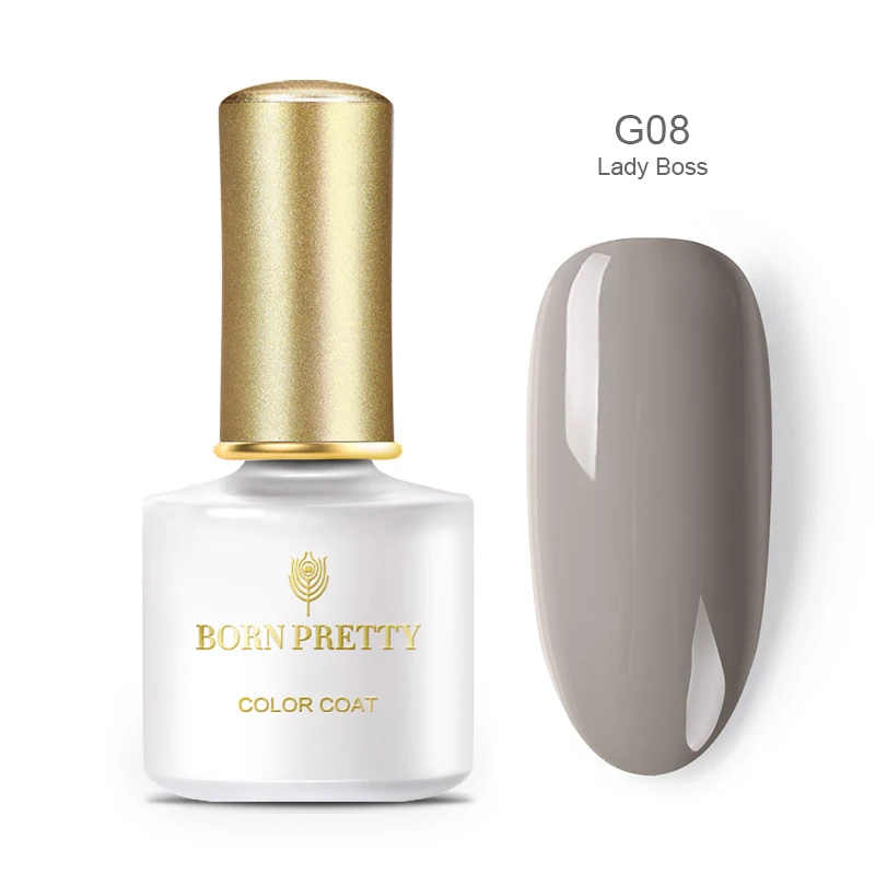 BP-G08 BORN PRETTY Blue серия Гель-лак для ногтей 6 мл серый чистый цвет ногтей замачиваемый УФ-гель лак для ногтей лак Macicure - Цвет: BP-G08