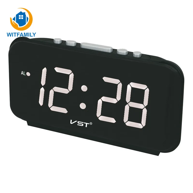 

Electronic Table Led Digital Alarm Clock Watch Modern Design Big Numbers Large Display Luminous Desk Clocks Home Decor