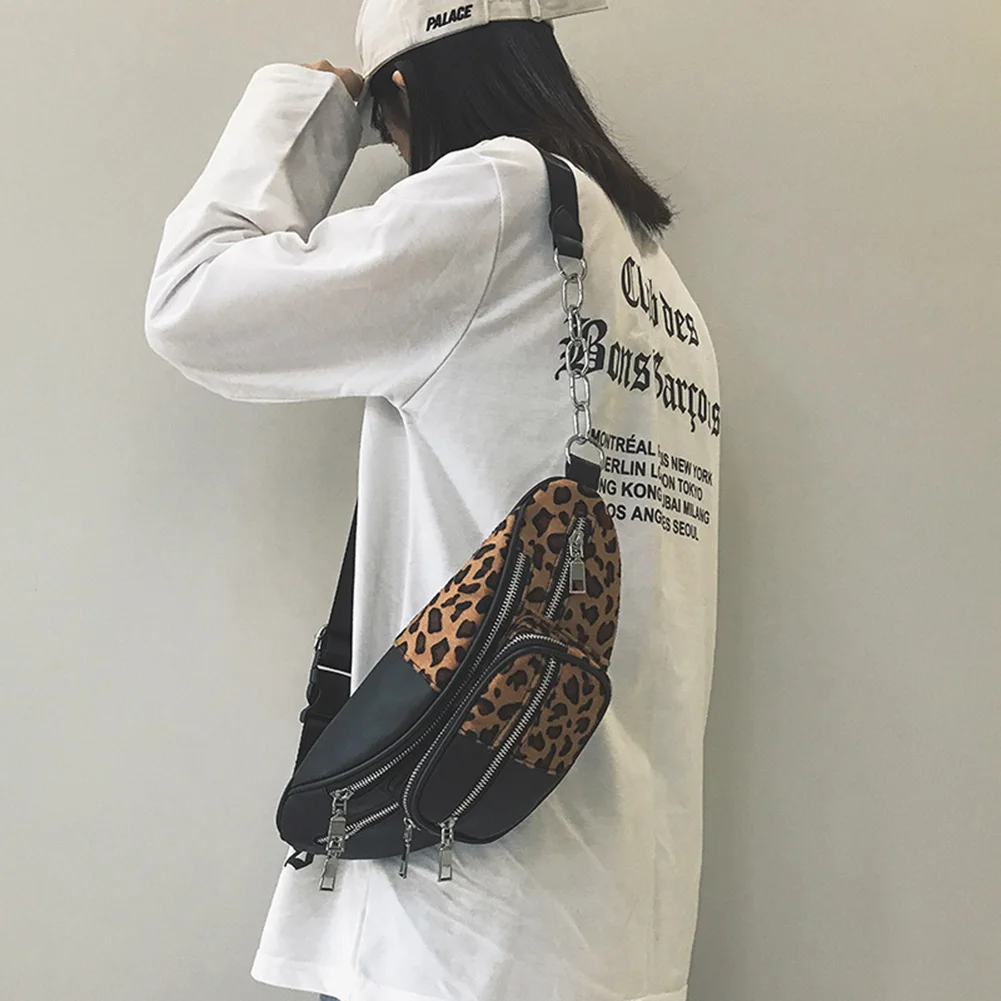 Повседневная леопардовая флисовая поясная сумка, сумка на плечо, сумка для путешествий, отдыха, поясная сумка, Зимняя женская поясная сумка, сумки Bolsas Feminina