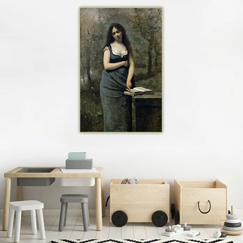 

Citon Jean Baptiste Camille Corot《Veleda,1868》Canvas Oil painting Artwork Poster Picture Background Wall Decor Home Decoration