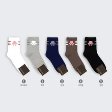 Носки с принтом в виде кошачьей лапы; милые забавные женские хлопковые носки в японском и корейском стиле; сезон осень-зима; мягкие удобные повседневные спортивные носки