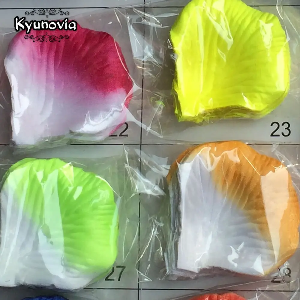 Kyunovia 5000 искусственный шелк лепестки роз украшения для свадебной вечеринки