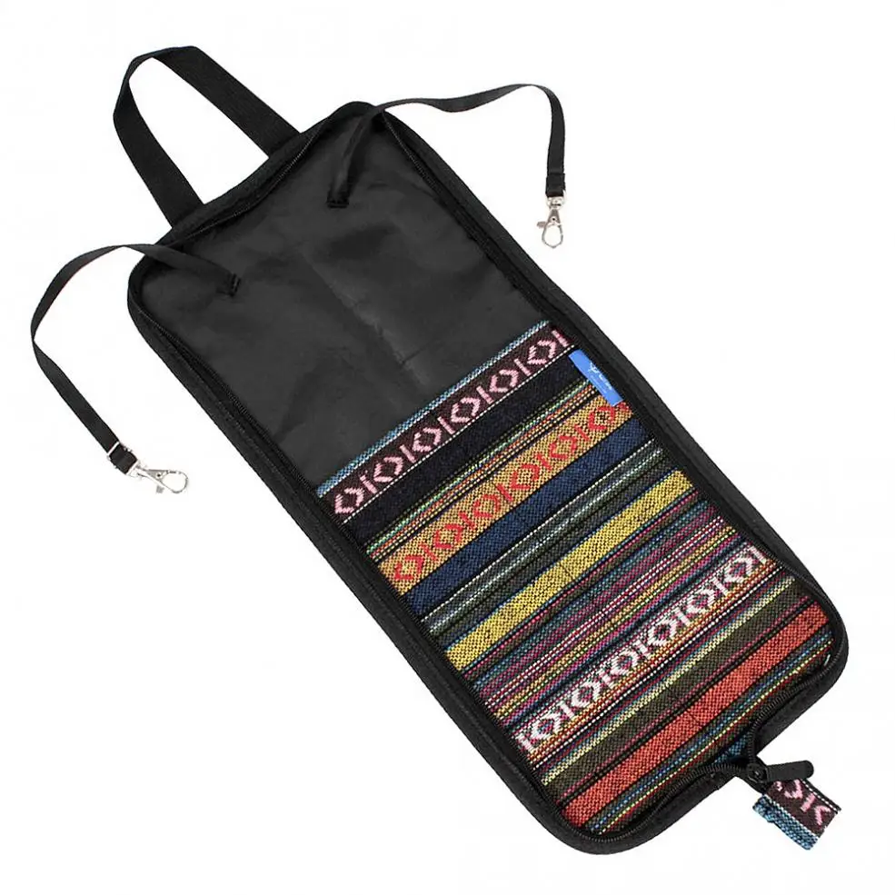 Портативный народный стиль трикотажные барабанные палочки Gig Bag барабанные палочки чехол для хранения ударные инструменты аксессуары