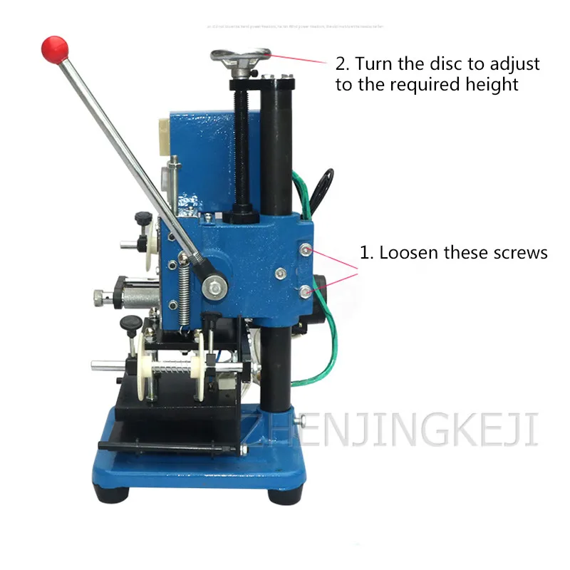 Manual Hot Stamping Machine Manual Pressure Adjustment PU Leather Books Tag Bronzing Machine Hand Pressure Hot Stamping Machine
