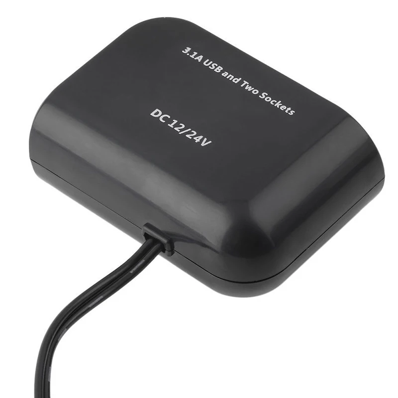 1*2 способа автомобильного прикуривателя Разветвитель 12 в двойной USB зарядное устройство адаптер питания