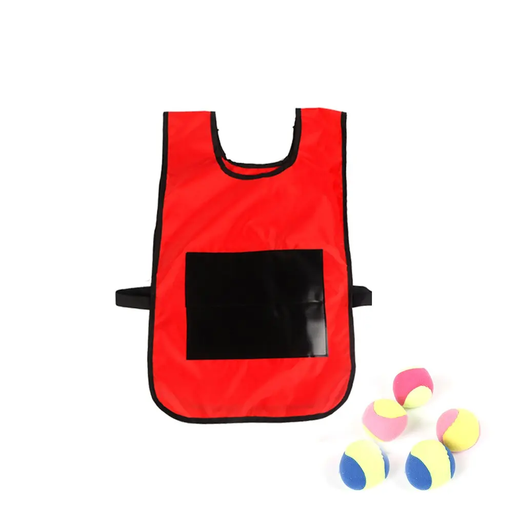 

Children Sticky Balls Throwing Game Vests Kindergarten Equipment Toys In Outdoor Sports Games Early Educational Vest Kit