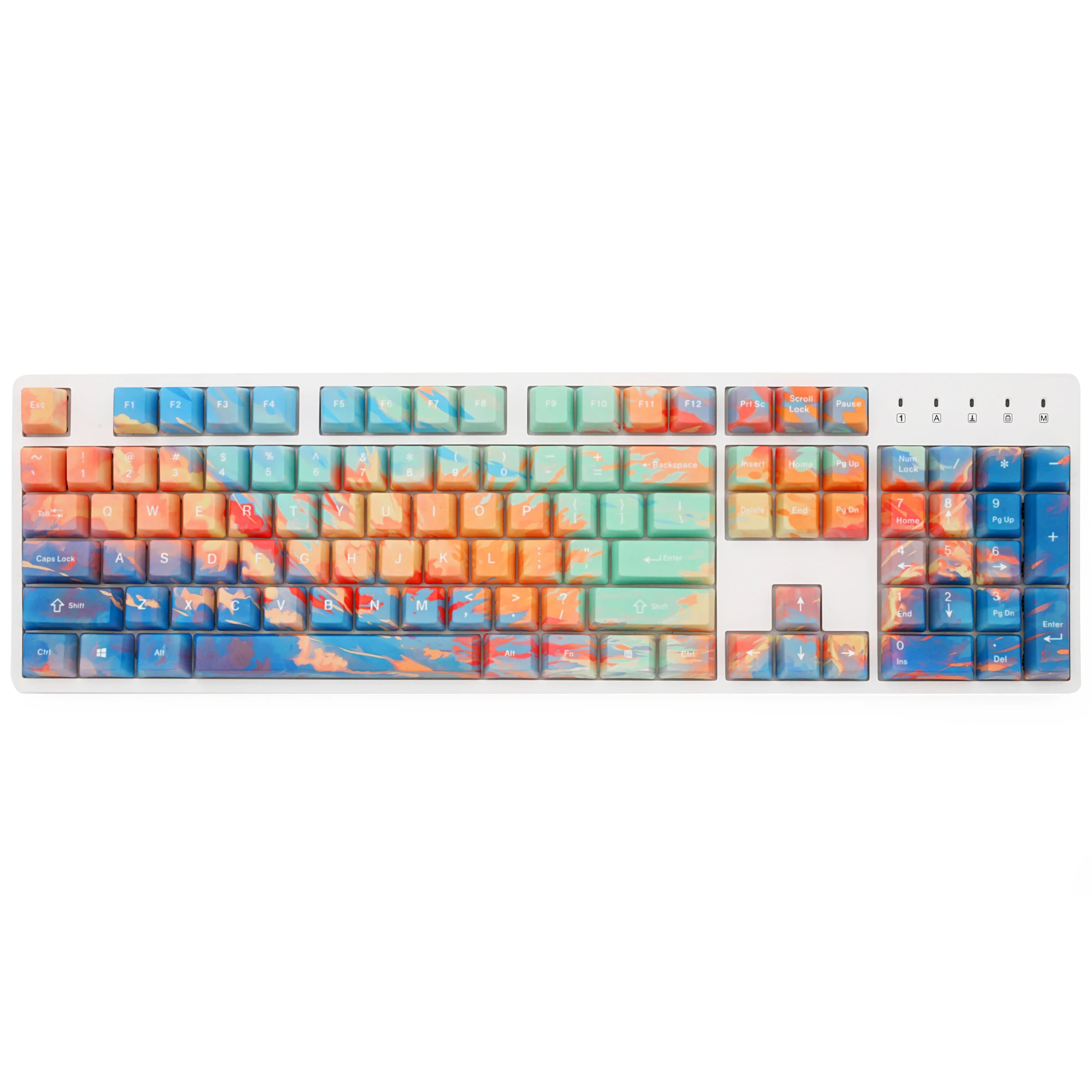 OMO OEM профиль по всему красителю Sub Keycap петля заката свечение для механической