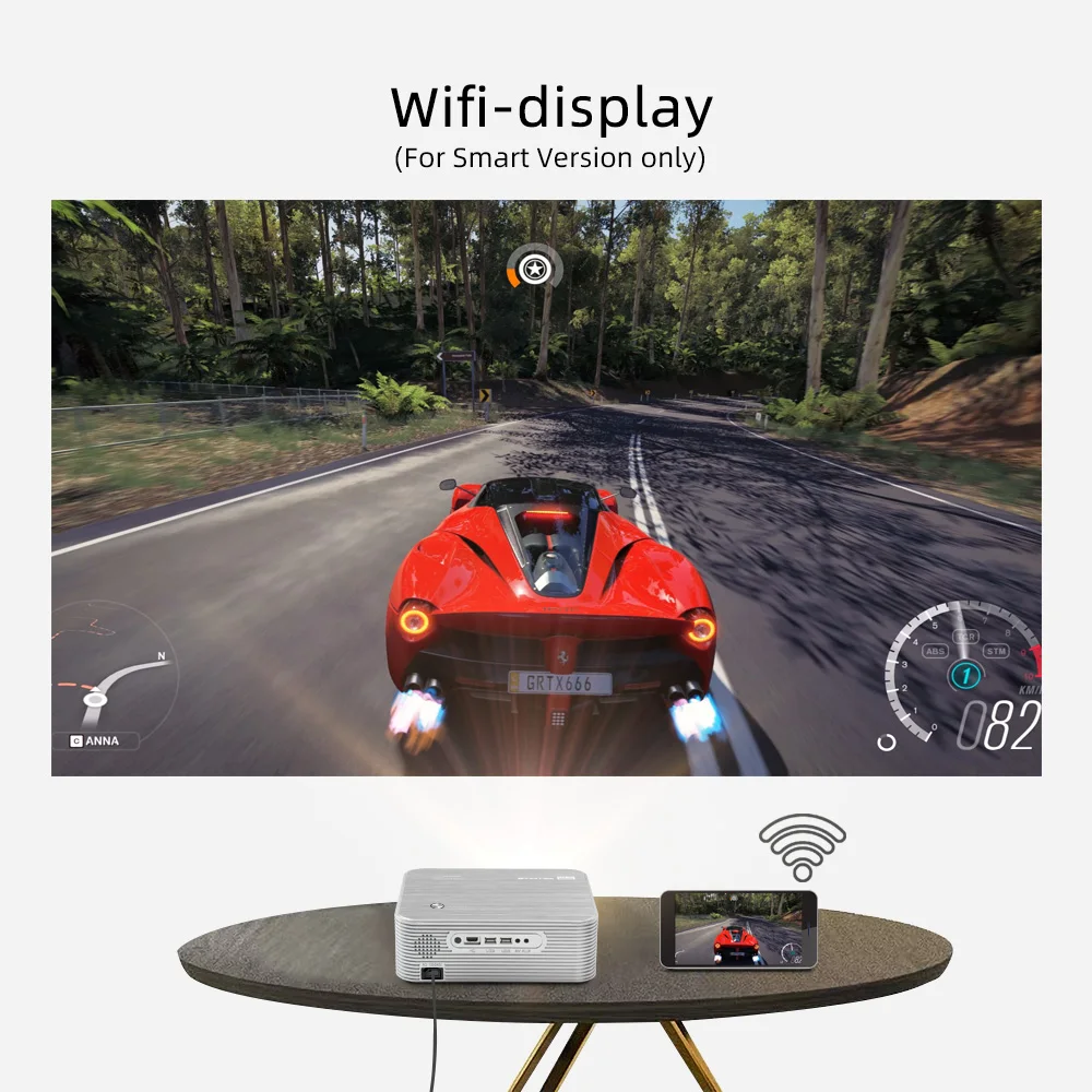BYINTEK K15 Full HD1080P 3D 4K Android Smart WIFI LED LCD Video Projector Beamer for Smartphone