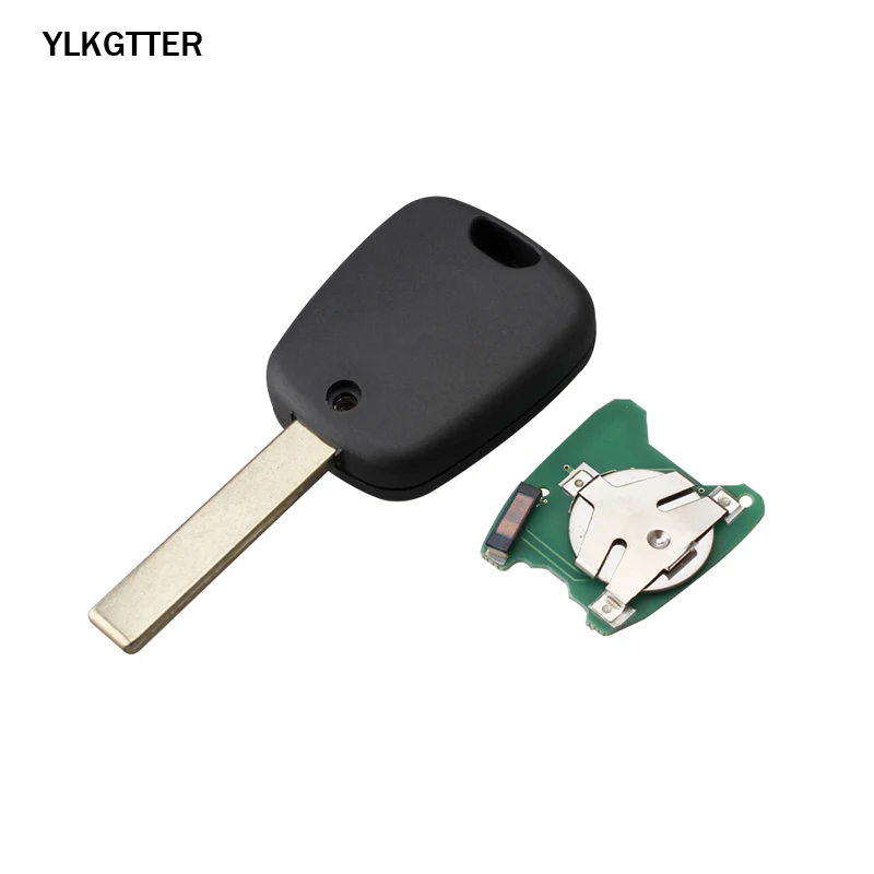 YLKGTTER 2 кнопки дистанционного ключа автомобиля для peugeot 307 для Citroen C1 C3 с ID46/PCF7961 чипом транспондера и Uncut DIY HU83 лезвие