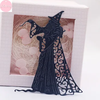 

Wizard Halloween Metal Cutting Dies Scrapbooking Mold Photo Album Mold Card Making Craft Stencil Stamps and Slimline Dies 2020