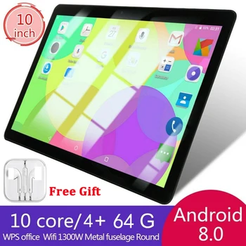 

10.1 inch Tablet PC Android 8.0 Dual SIM 4 + 64GB Dual Camera GPS Wi-Fi Phablet Tablet Computer