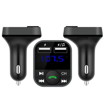 

Bluetooth JL2.1 Car USB Charger FM Transmitter Wireless Radio Adapter MP3 Player Dual USB Fast Charger Car Accessories #Ger