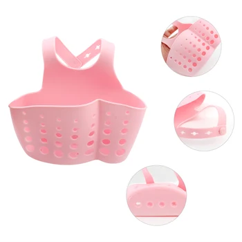

Hanging Silicone Kitchen Gadget Storage Organizer, Sponge Sink Holder By Grocery House( Four Color)