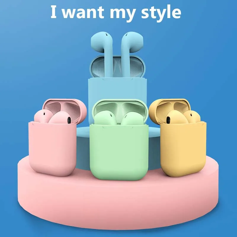 

i12 Tws Original Bluetooth Wireless Earphone Gaming Headset Headphone Sports Sweatproof Touch Portable Earbuds redmi air dots