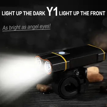 

Y1 LED Mountain Bike Light USB Charging 600LM 4400mAH Bicycle Headlight 360°Rotable Rainproof Night Riding Equipment