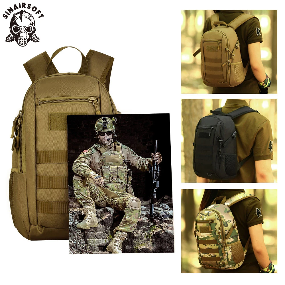 SINAIRSOFT военный тактический рюкзак камуфляж 12L маленькая сумка Открытый Coyote Охота Туризм Треккинг Рюкзак Унисекс LY0091