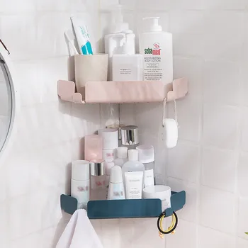 

Traceless Triangle Bathroom Shelves Shower Corner Shelf Shampoo Storage Rack Bathroom Basket Holder Organizer Shower Shelf