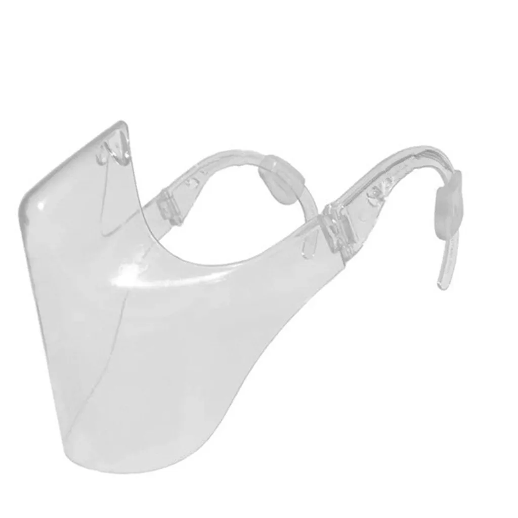 Transparent Mask Masque Women Men Durable Mask Face Shield Combine Plastic Reusable Clear Window Mouth Face Caps Protective Mask